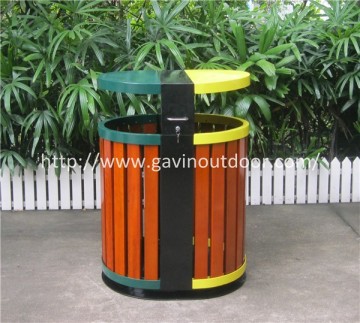 2 compartment recycling bin wooden recycling bin outdoor recycle bin