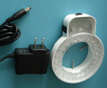 led ring light for microscope illumination brightness adjustable YK-S144T