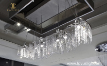 Large k9 crystal chandelier science and technology museum exhibition hall chandelier popular crystal creative chandelier