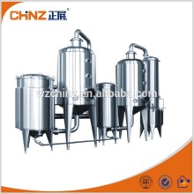 External heating double-effect evaporator with thermal pump