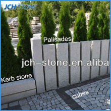 Low price nature granite pillar stone palisade fencing