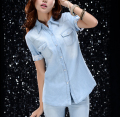 Baju lengan pendek wanita denim