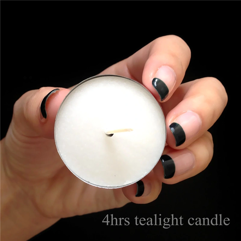 14G White Pressed Tea Light Candles for Christmas Tree Decorations