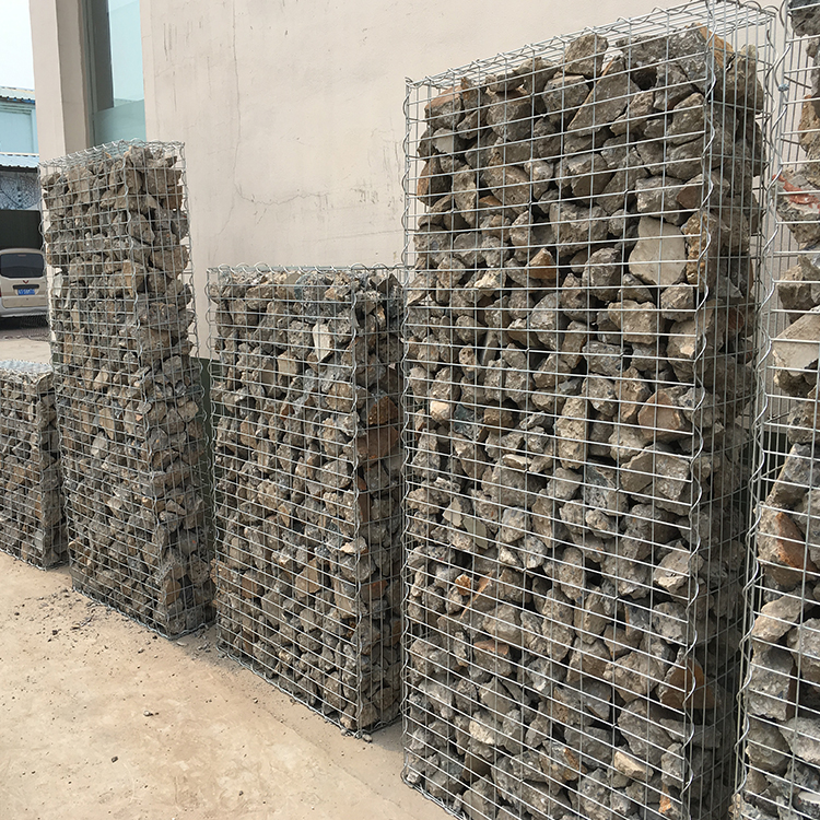 Double Twist Galvanized Woven Gabion Basket