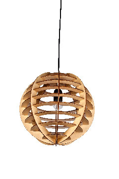Created Wooden pendant lamp with OEM/ODM