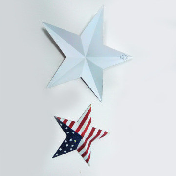 Metal USA Five-Pointed Star Wall Art Decor