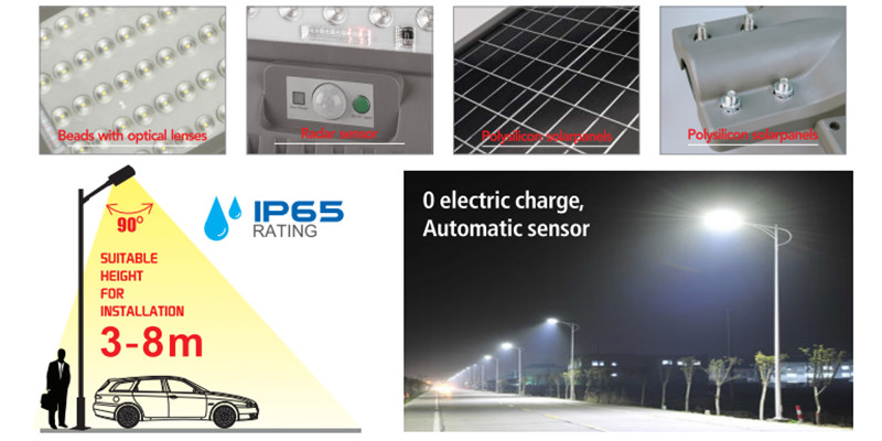 Intelligent integrated solar street light