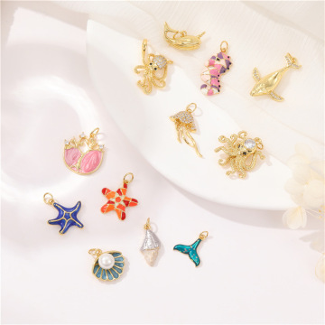 Wholesale Enameled Marine Life Charms for Jewelry Making