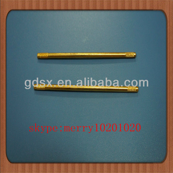 Customized hardware parts CNC metal Stainless Steel turning thread knurled Shaft for Toy