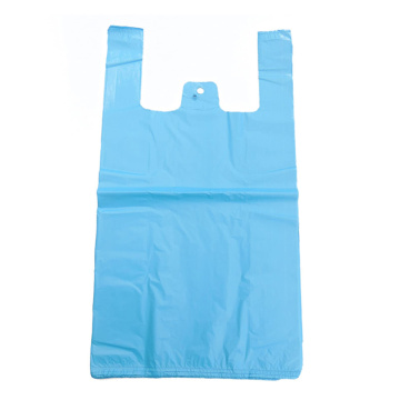 Tricou mărime standard pentru băcănie Geantă de cumpărături reutilizabilă din plastic PE