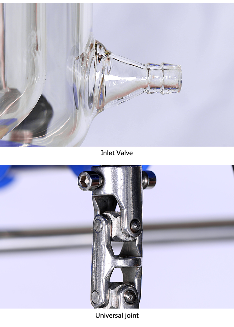  Mini Energy-Saving distiller Glass Chemical Reactor