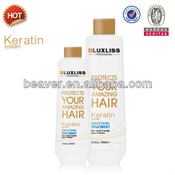 Professional collagen smooth gold keratin hair treatment