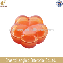 Colored Red Scented Candles In Glass Jar