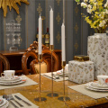 Tall Gold Taper Candle Holders