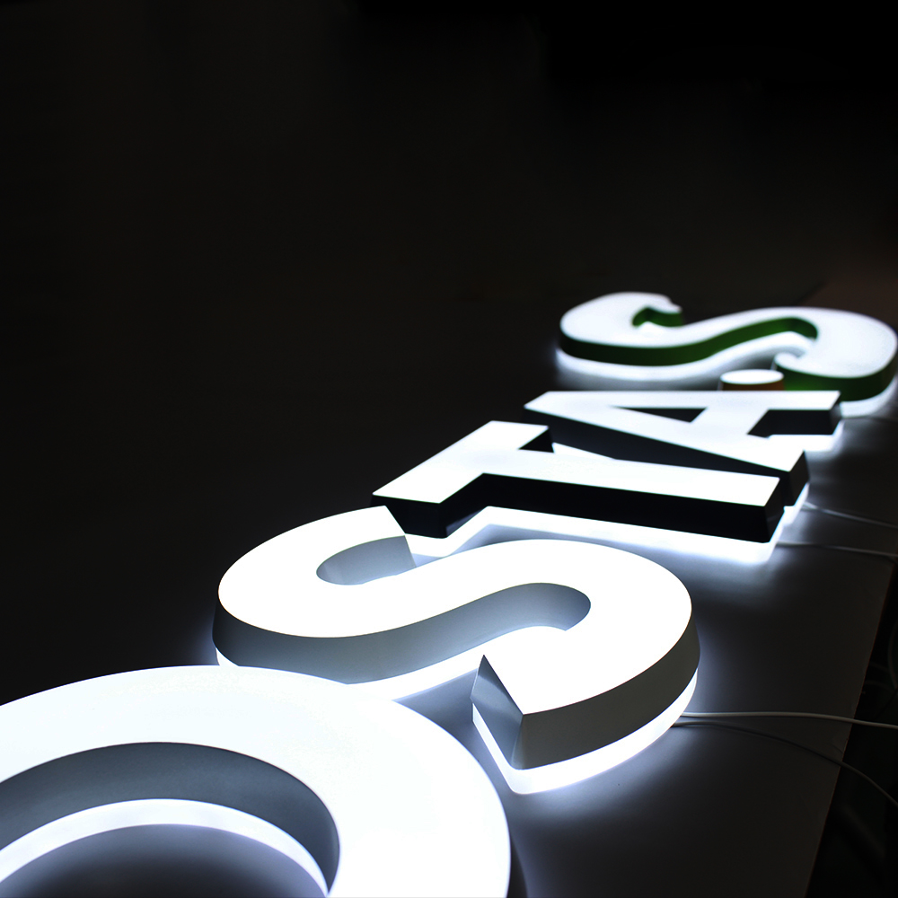 DINGYISIGN Custom Made Frontlit Character Commercial 3D External Shop Acrylic Led Signage Letters