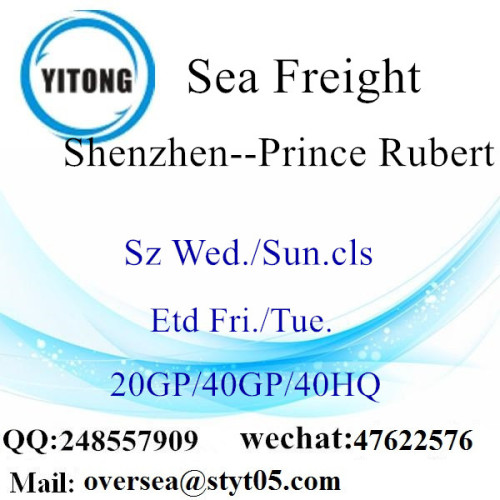 Shenzhen Port Sea Freight Shipping To Prince Rubert