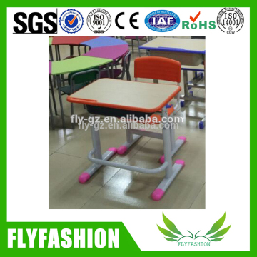 Single school furniture student adjustable desk and chair
