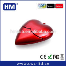 personal gift heart shape usb flash drive