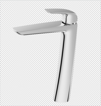 Desk-mounted modern design high washbasin mixer