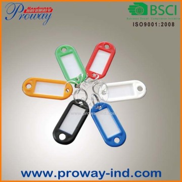 plastic key tag with Label Window,assorted color