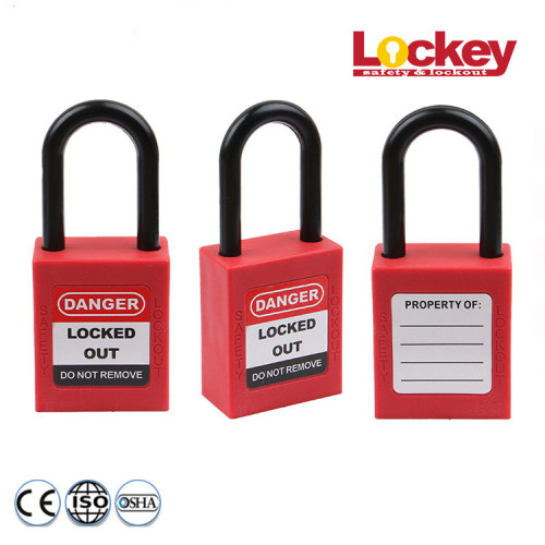 Listrik Nylon Shackle Gembok keamanan yang tinggi