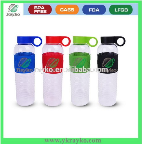 Foodsafe water plastic clear water bottle