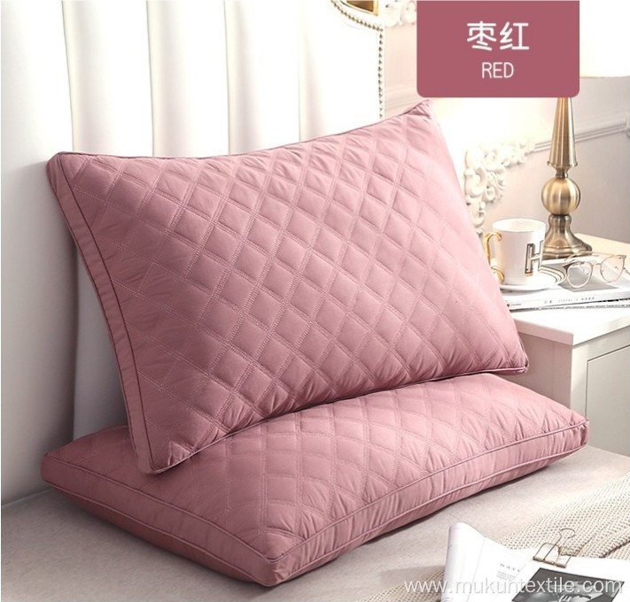 Factory direct sales ergonomic sleeping double lining pillow