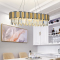 Lustre moderne en cristal noir LEDER