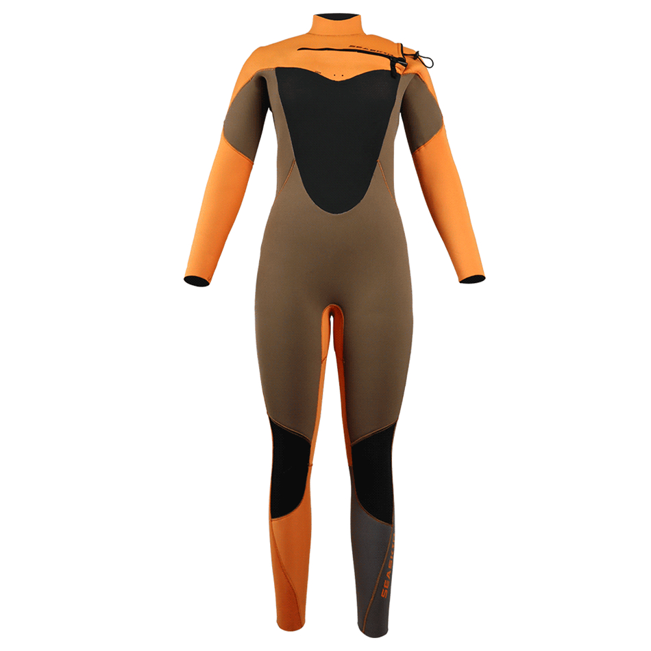 Seaskin Ladies 5/4 mm Chox Zip One Piece Wetsuit