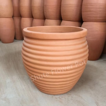 Plantador de argila de cerâmica de potenciômetro de flor de terracota para jardim