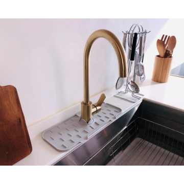 Custom Silicone Faucet Splash Catcher Faucet Absorbent Mat