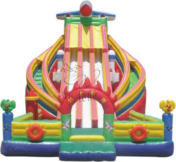 kids inflatable dry slide, inflatable bouncer slide