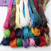 Cord, 1mm Waxed wax cotton cord macrame Jewelry bracelets, necklace string, cotton cord