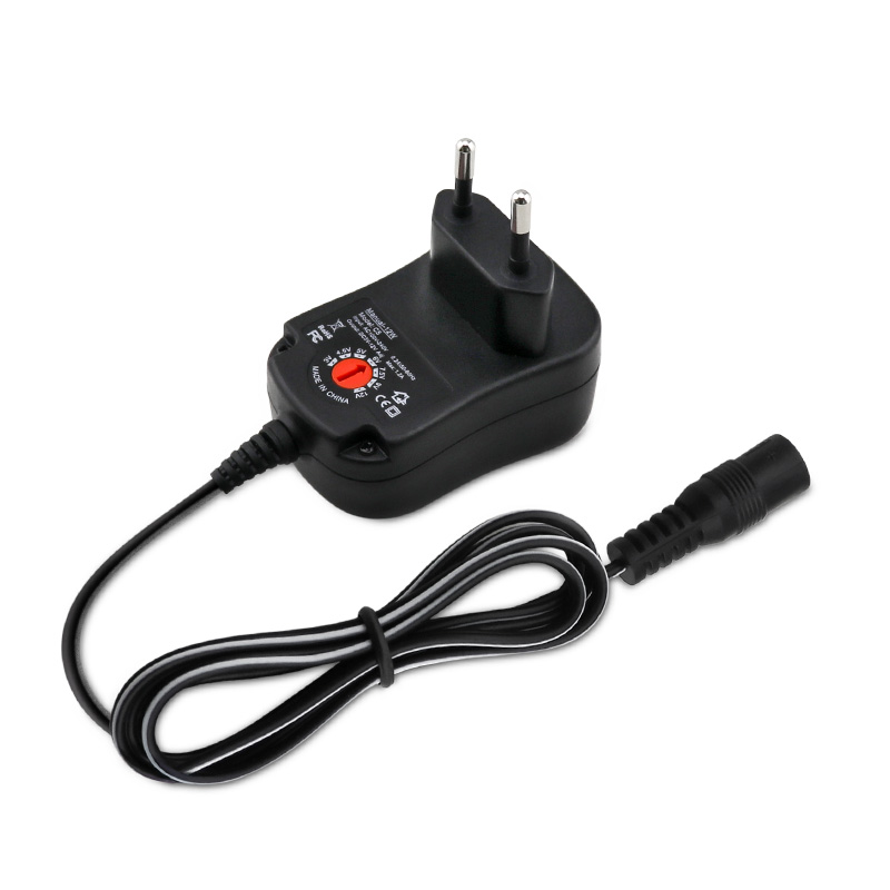 12W Manual Wall Adapter with 6 DC Tips