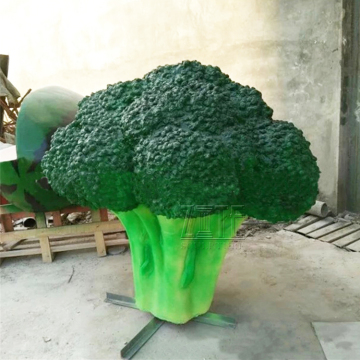 Custom fiberglass vegetable sculpture resin broccoli statue