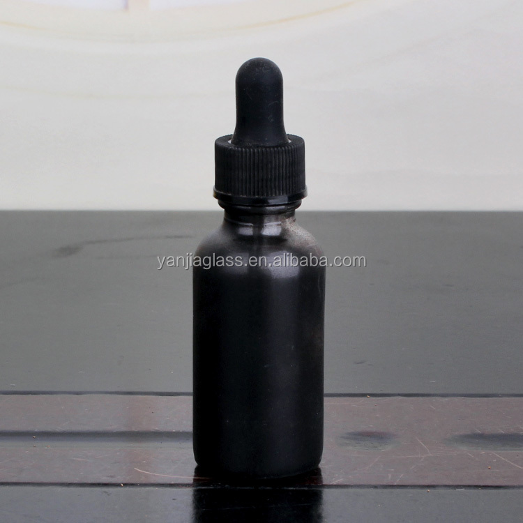 China manufacturer frosted essential oil glass dropper bottle 40ml