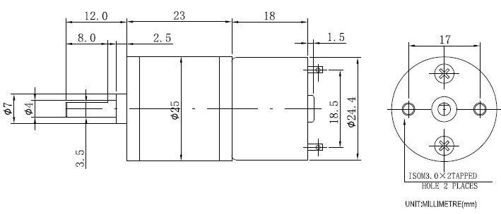 size drawing