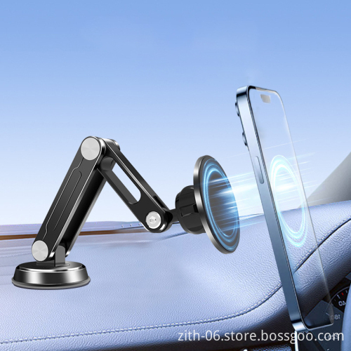 Aluminum Magnetic 360° Swivel Phone Holder for Navigation and Calls
