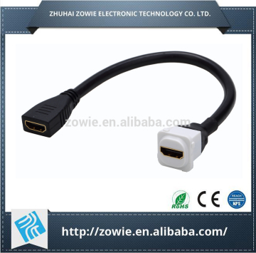 HDMI 2.0 jack to jack short cable hdmi Clipsal insert