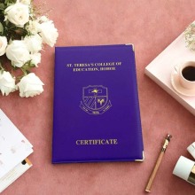 Personalized Gold Foil Folder for Graduate Documents