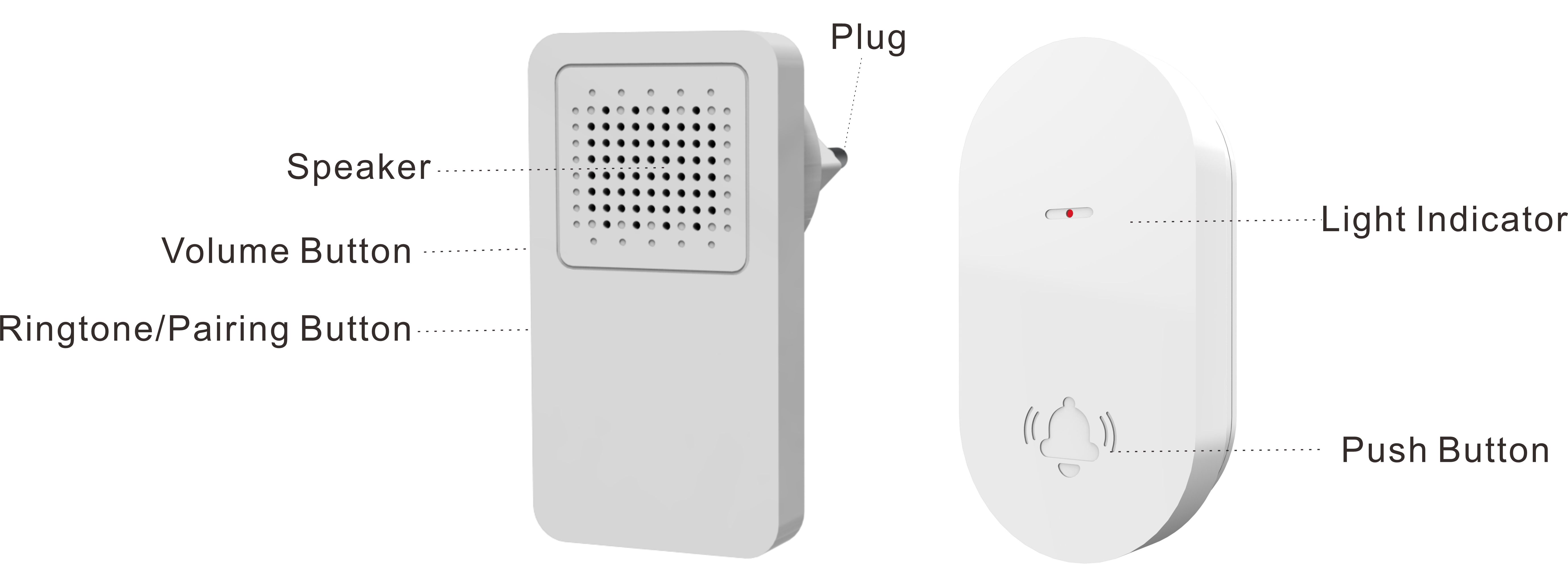 FLD-311A,Kinetic wireless doorbell