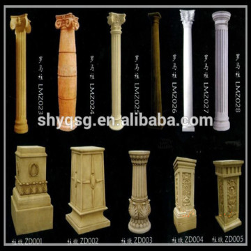 Outside Wall Decoration Items Customized GRC Roman Pillar Column Stub