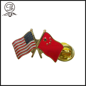 America Flag shirt award pin metal