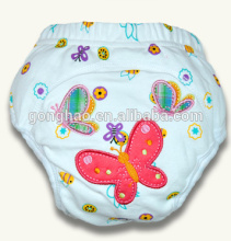 Embroidery Animal Cartoon Prints Reusable Baby Trainer Pants Training Panties
