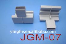 silver grey aluminum profile parts for doors