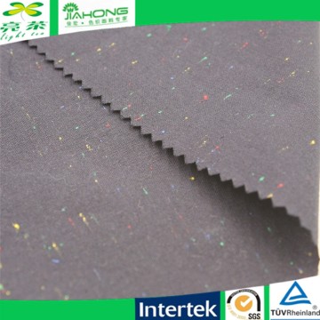 Yarn with color fiber circle chambray black fabric