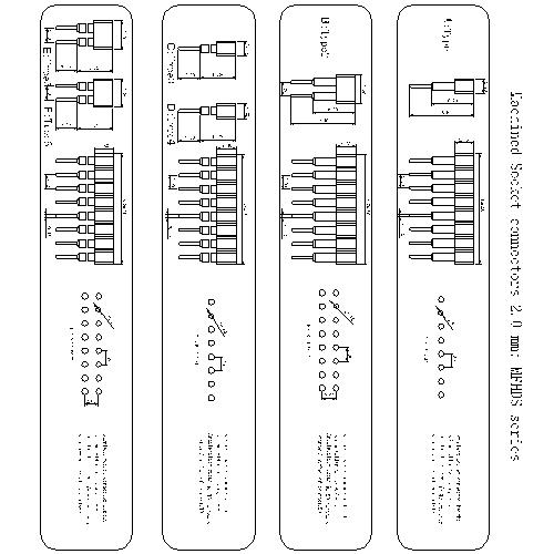 MFHDS-XXXXX00 Machined Socket connectors 2.0 mm MFHDS series 