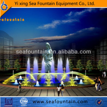 chinese garden statue waters fountain