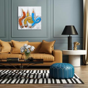 Twisted Pencils Pop Art Wall Decor Metal Art