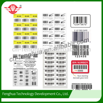 High quality custom made sticker paper label plain